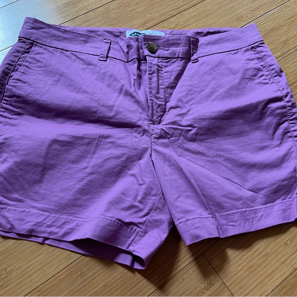 Old Navy, size 12 everyday shorts, purple.